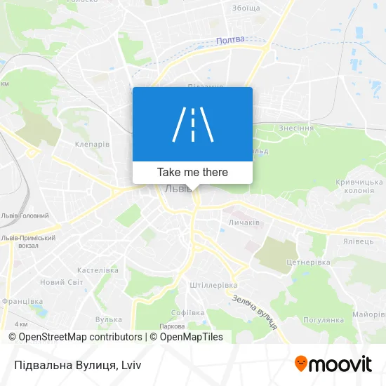 Карта Підвальна Вулиця