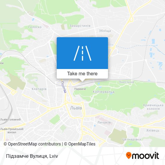 Підзамче Вулиця map