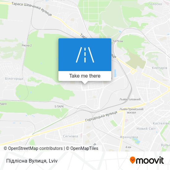 Підлісна Вулиця map