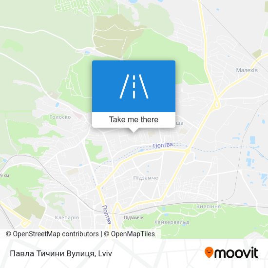 Павла Тичини Вулиця map