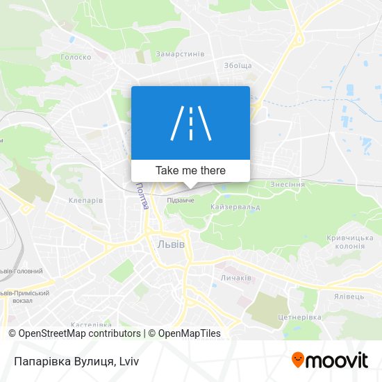 Папарівка Вулиця map