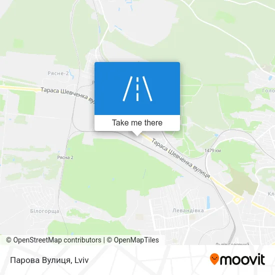 Карта Парова Вулиця