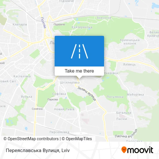 Карта Переяславська Вулиця