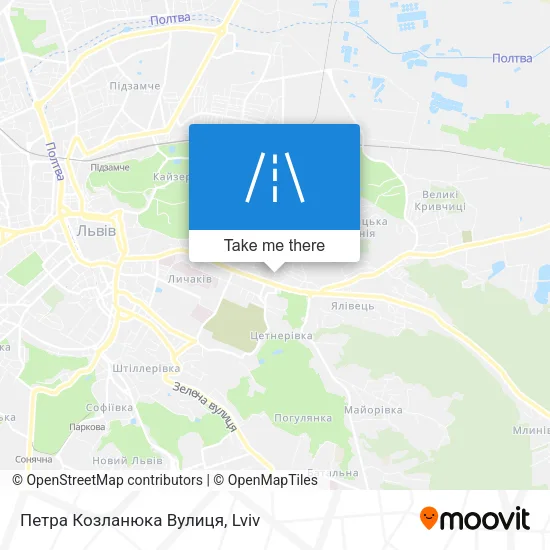 Петра Козланюка Вулиця map