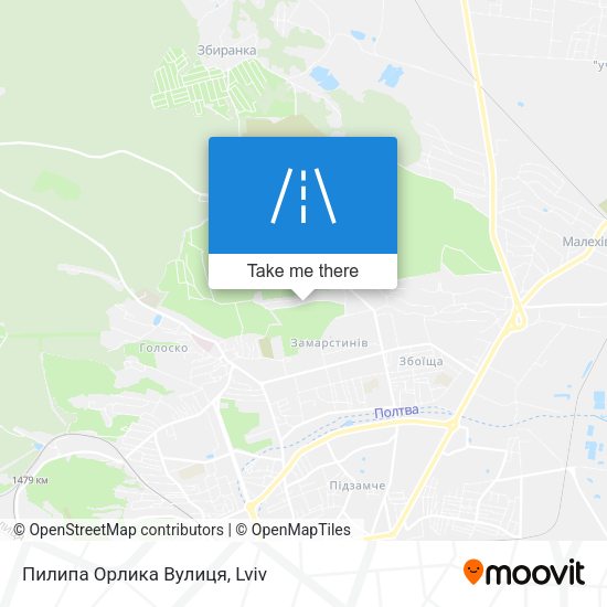 Пилипа Орлика Вулиця map
