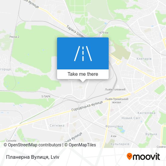 Планерна Вулиця map
