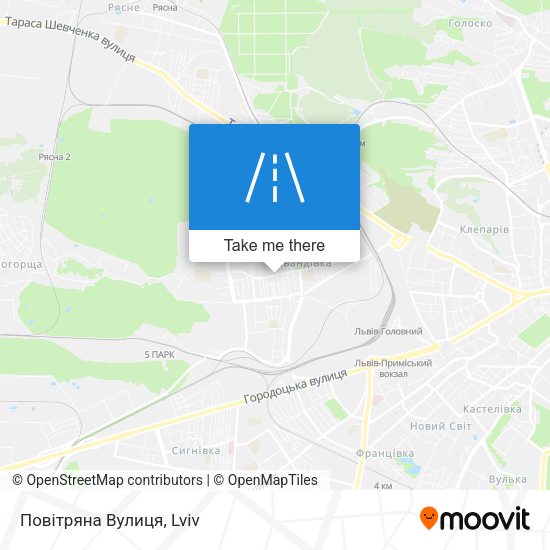 Повітряна Вулиця map