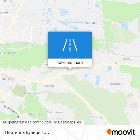 Поетична Вулиця map