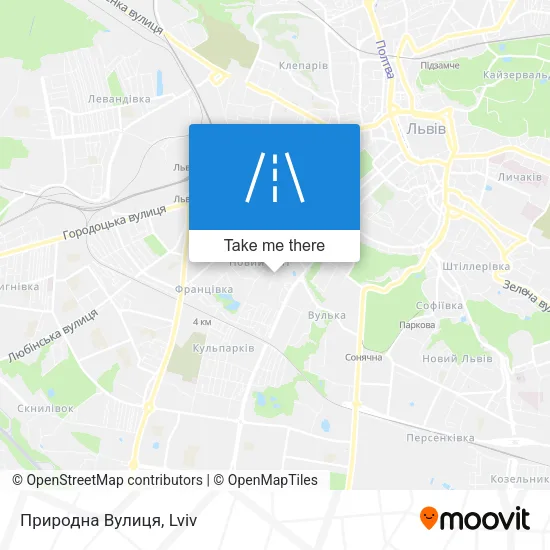 Карта Природна Вулиця