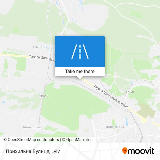 Карта Прихильна Вулиця