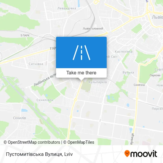 Карта Пустомитівська Вулиця