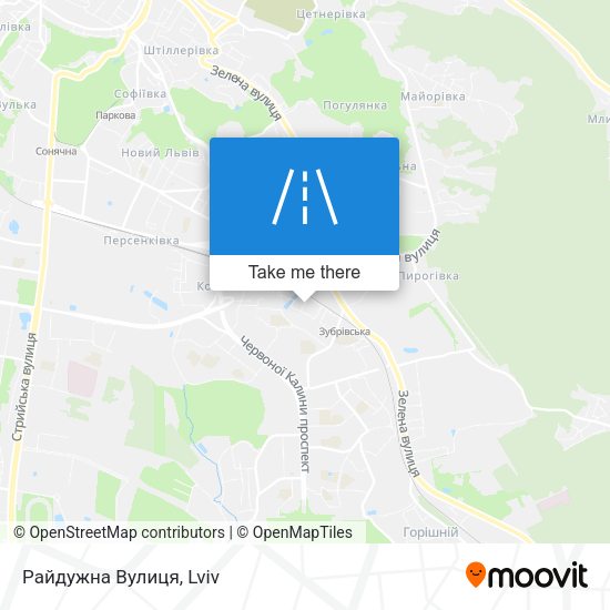 Карта Райдужна Вулиця