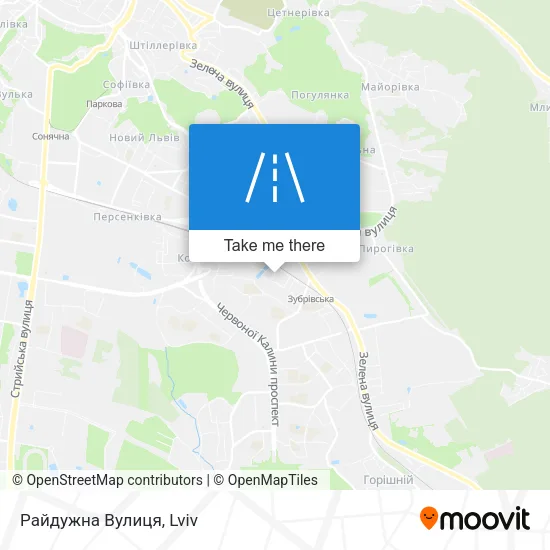 Карта Райдужна Вулиця