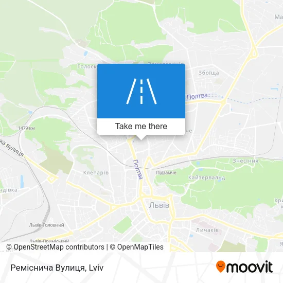 Карта Реміснича Вулиця