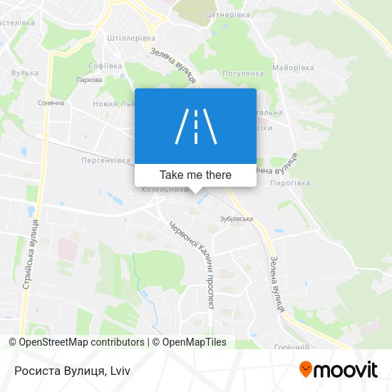Росиста Вулиця map