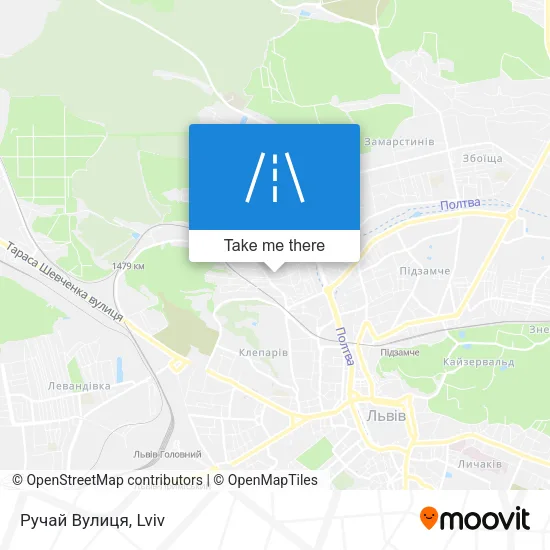 Карта Ручай Вулиця