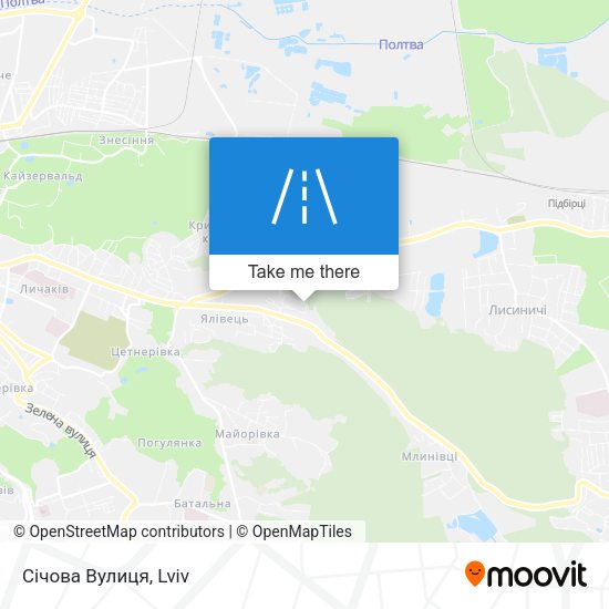 Січова Вулиця map
