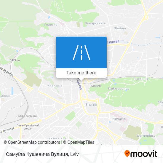 Самуїла Кушевича Вулиця map