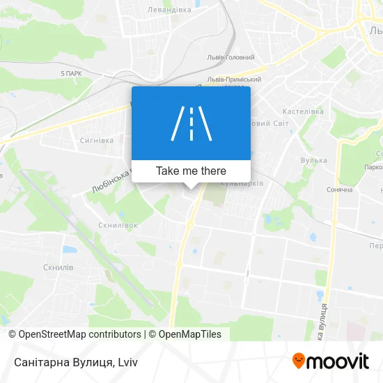 Карта Санітарна Вулиця