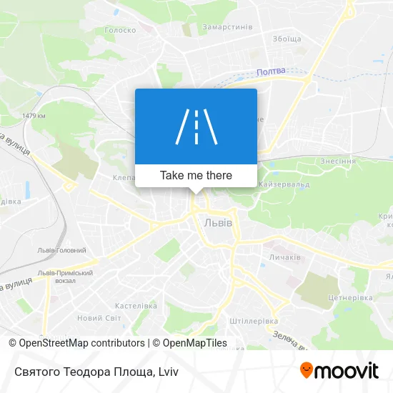 Карта Святого Теодора Площа