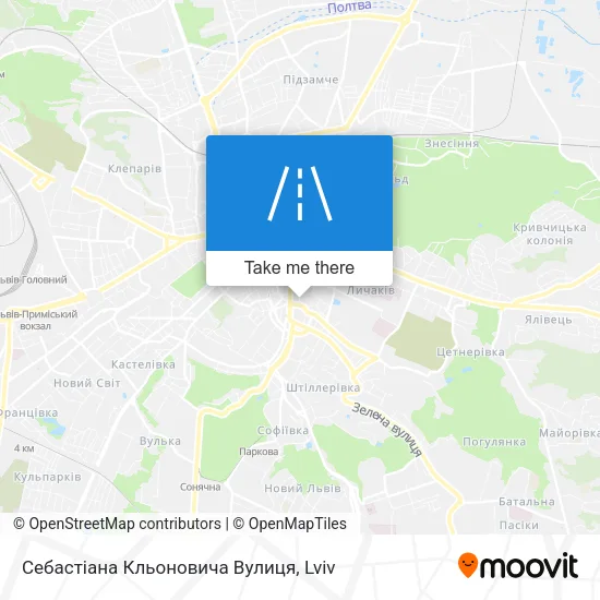 Карта Себастіана Кльоновича Вулиця