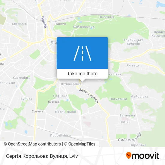 Карта Сергія Корольова Вулиця
