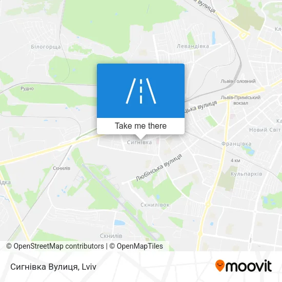 Сигнівка Вулиця map