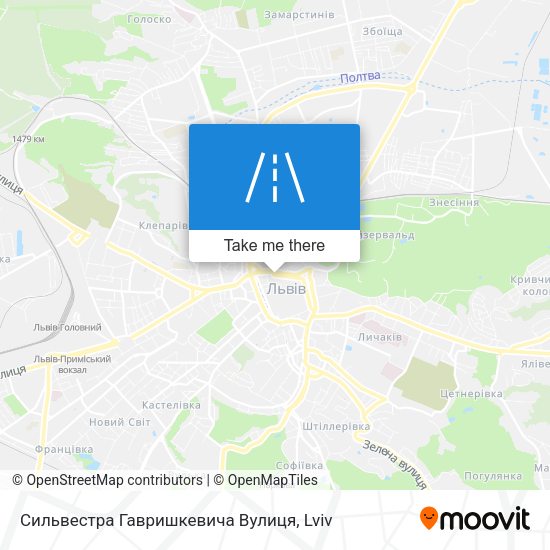 Сильвестра Гавришкевича Вулиця map