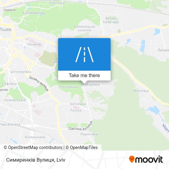 Симиренків Вулиця map