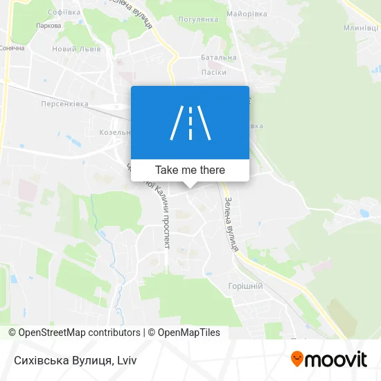 Карта Сихівська Вулиця