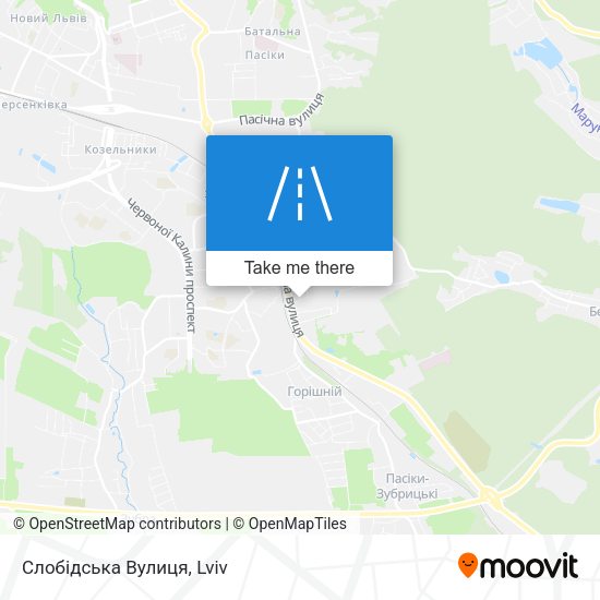 Слобідська Вулиця map