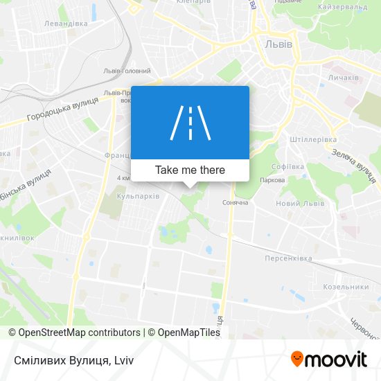 Сміливих Вулиця map