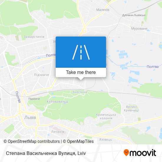 Степана Васильченка Вулиця map
