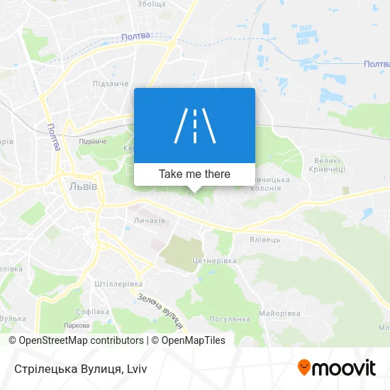Карта Стрілецька Вулиця