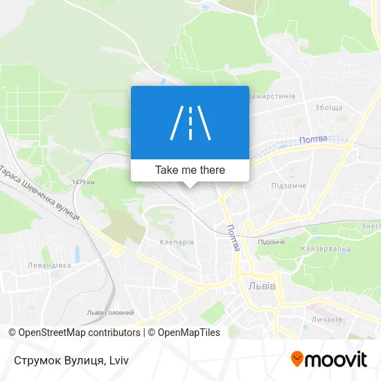 Карта Струмок Вулиця