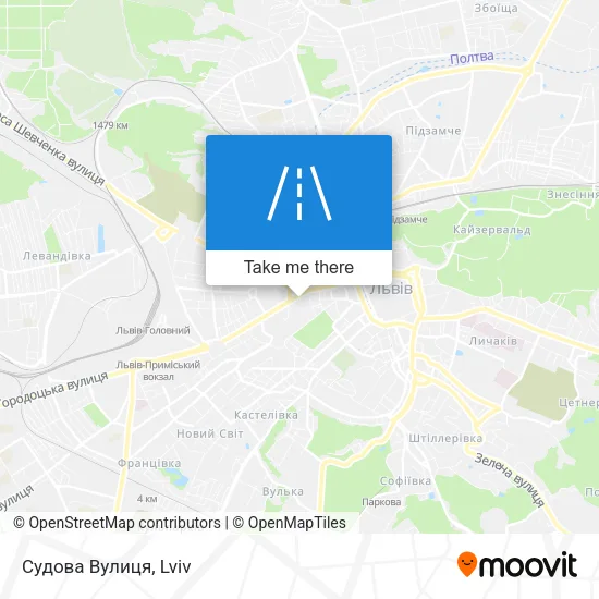 Карта Судова Вулиця