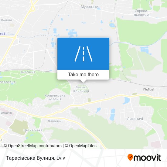Тарасівська Вулиця map