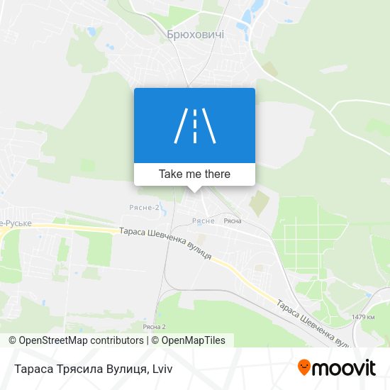 Тараса Трясила Вулиця map