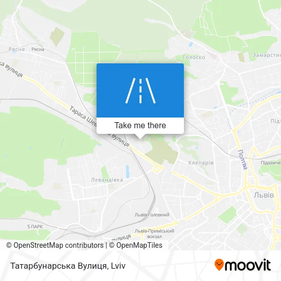 Карта Татарбунарська Вулиця