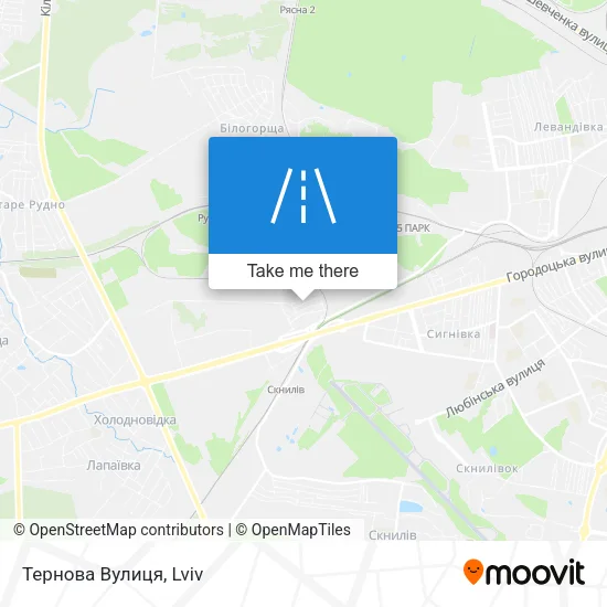 Карта Тернова Вулиця