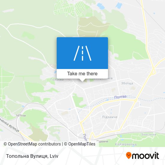 Топольна Вулиця map