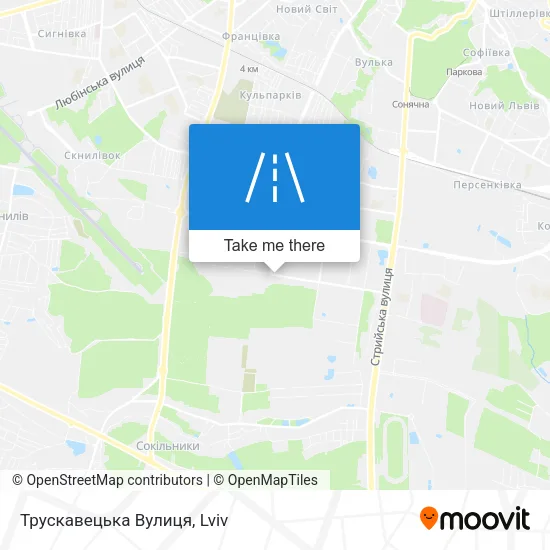 Карта Трускавецька Вулиця