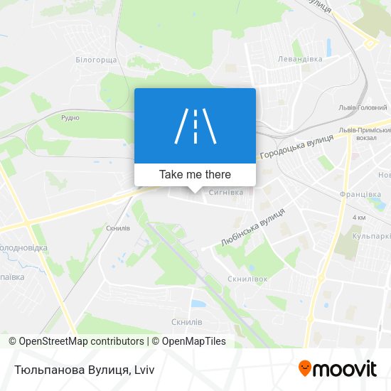 Тюльпанова Вулиця map