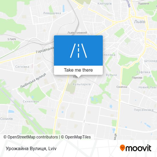 Урожайна Вулиця map