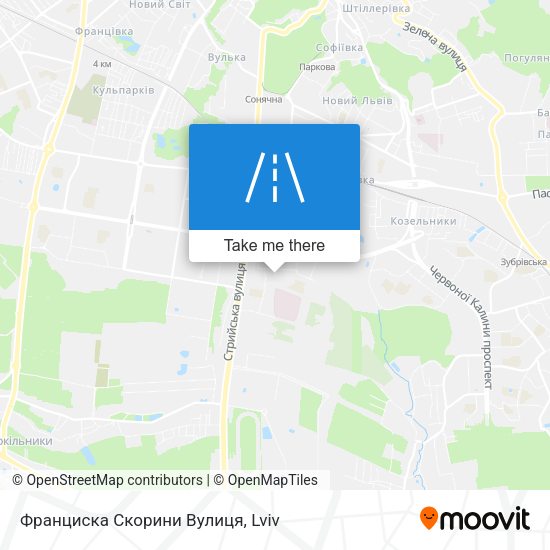 Франциска Скорини Вулиця map