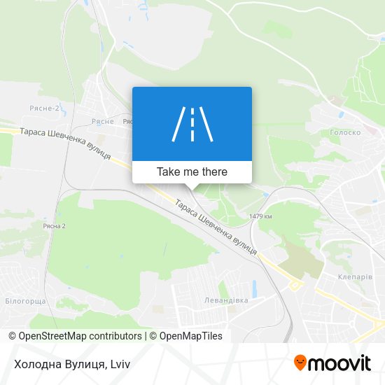 Холодна Вулиця map