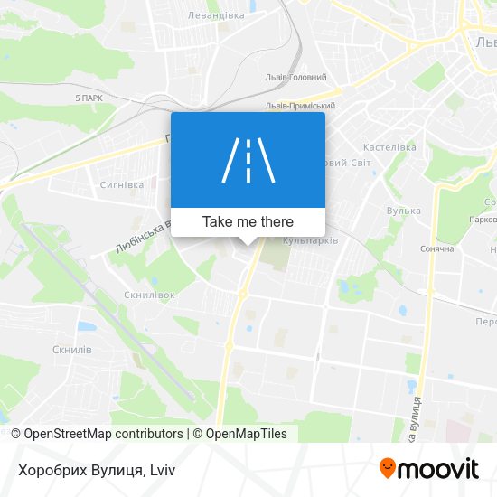 Хоробрих Вулиця map