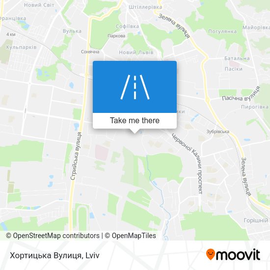 Хортицька Вулиця map