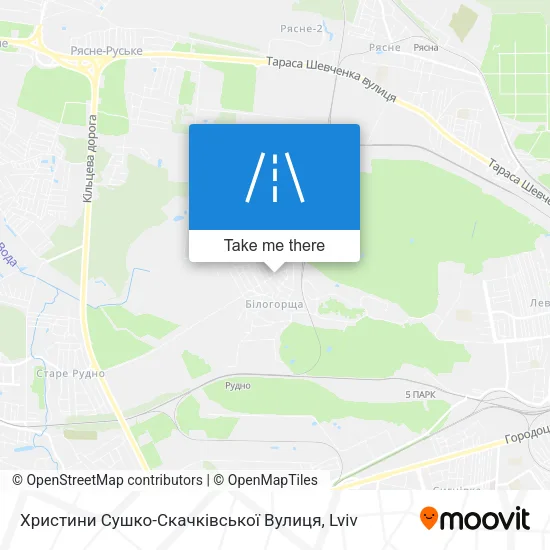 Карта Христини Сушко-Скачківської Вулиця