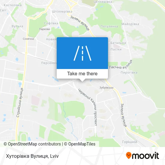 Карта Хуторівка Вулиця